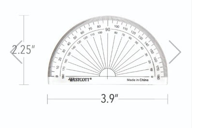 Westcott® 4" Protractor