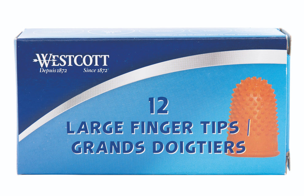 Withcott Tip Westcott® Heavy Duty Non-Ventilated Finger Tips - Large – westcottca