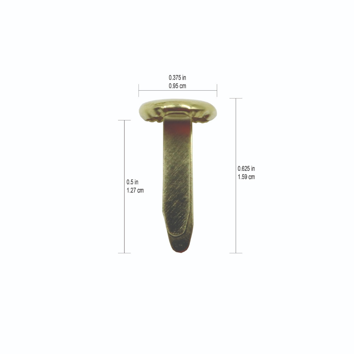 Westcott® Brass Paper Fasteners ½" 100 pack