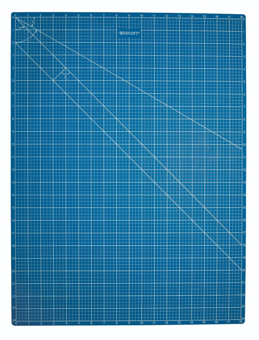 Westcott® 18"x24" Double Sided Blue Cutting Mat