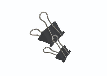 Westcott® Black Fold Back Clips Assorted Sizes, 60/tub