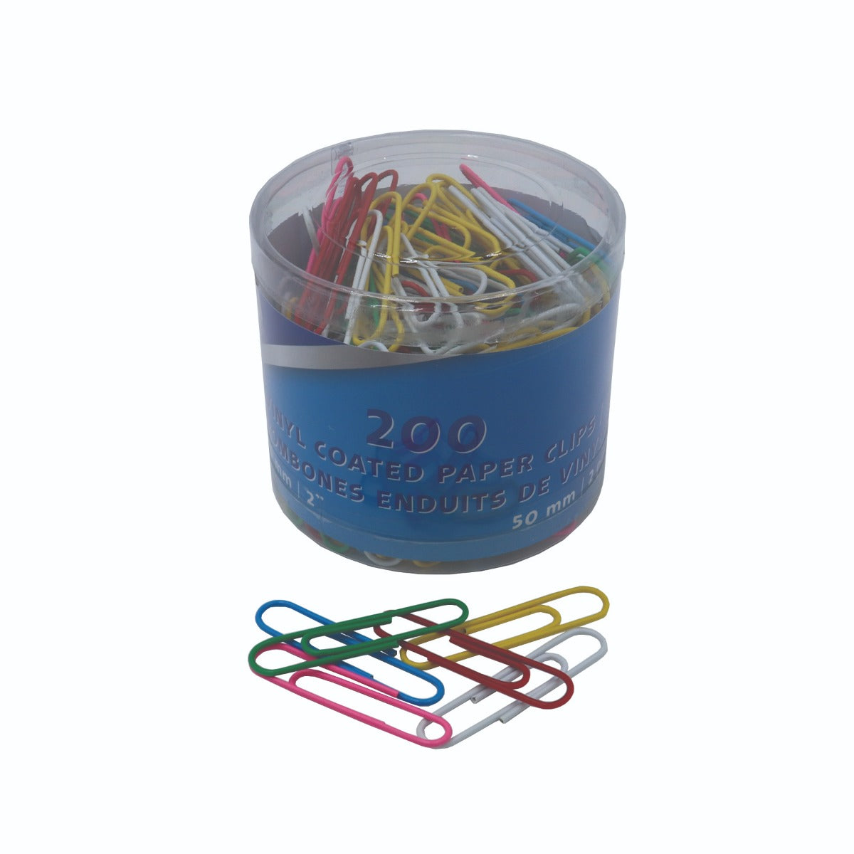 Westcott® 2" (51mm) Vinyl Coated Paper Clips, 200/tub